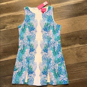Lilly Pulitzer Blue and Green Floral Jumpsuit
